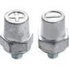 Ampper Клеммы аккумулятора с резьбой 3/8"-16, штырь с боковым выводом, зарядные штыри, стандартный адаптер аккумуляторной клеммы 3/8" с боковым выводом (+/-) Совместимо с GM