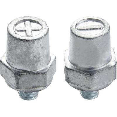 Ampper Клеммы аккумулятора с резьбой 3/8"-16, штырь с боковым выводом, зарядные штыри, стандартный адаптер аккумуляторной клеммы 3/8" с боковым выводом (+/-) Совместимо с GM
