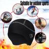 Cycling Helmet Liner Skull Fall Winter Eyeglasses Hole Warm Thick Fleece Stretch Outdoor Riding Helmet Protector Brimless Beanie Headgear