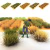 DIY Artificial Grass Tufts Nylon Grass Tufts Model Multicolor Miniature Grass-plot