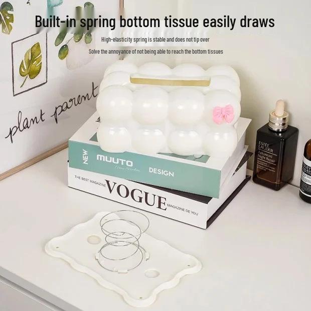 Скидка для новых посетителей: Водонепроницаемая коробка для салфеток «Маршмеллоу», Роскошный дизайн премиум-класса для гостиной