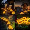 1/3Head LED Solar Sunflower Outdoor Lawn Light IP65 Waterproof Pathway Yard Wedding Holiday Garden Decoration Solar Flowers Lamp