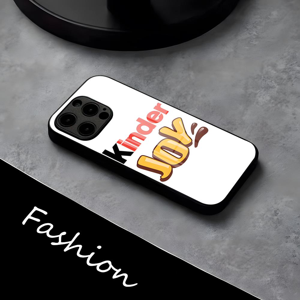 Чехол-игрушка K-KINDER JOY с сюрпризом для телефона IPhone 17 Pro Max 16 15 14 Pro Max 13 11 X Xs Xr 8 7Plus Стеклянная крышка