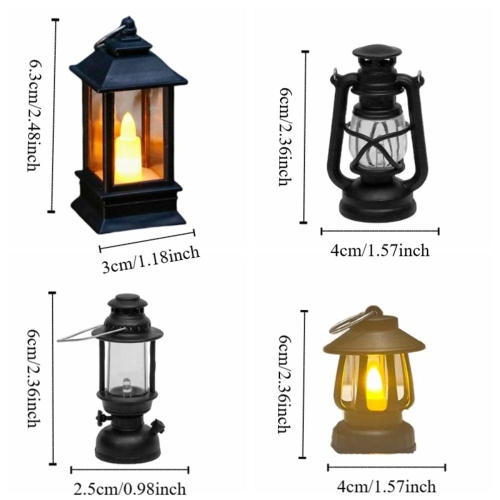 Flameless Mini Square Night Lights Creative Outdoor Hanging Small Lanterns Wedding Decor