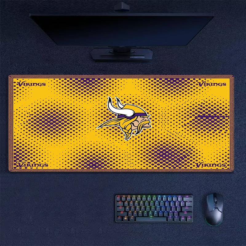 Minnesota Vikings Color Mouse Pad Large Gaming Table Cushion Non-slip Laptop Tablet Big Mousepad XXL Mat Mini PC Playmat With Lock edge