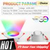 1/5/10 шт. 10 Вт RGB Умный спот Потолочный светильник Bluetooth RGB Лампа Управление через приложение Пульт ДУ Изменение цвета Светодиодный для декора гостиной