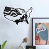 1pc Veterans Military Metal Sign - Memorial Day & Veterans Day Decor. American Soldiers Heroes. Patriotic Artwork.