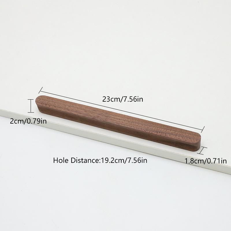 1PC Door Handle Natural Cabinet Pulls Dresser Cupboard Handles Wardrobe Closet Handle Furniture Wooden Kitchen