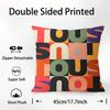 CRAFTED WITLOVE T-tous Pillow Case Plush Fabric Soft Double Sided Print Sofa Cushion Cover Throw Pillow Covers