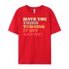 Funny Tech Support I Off On I Tech Engineer Computer It Guy Grahpic Tee Shirt Oversized T Shirt Men Luxury
