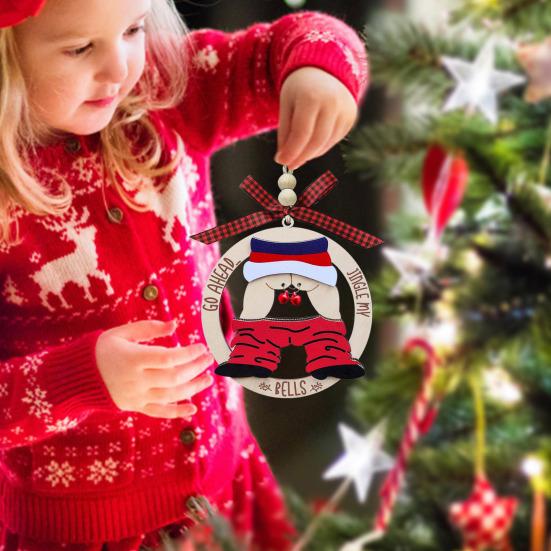 1/3 шт. забавные рождественские украшения деревянные непослушные уродливые рождественские елки подвесные знаки неуместные грязные украшения Санты для праздничного домашнего декора