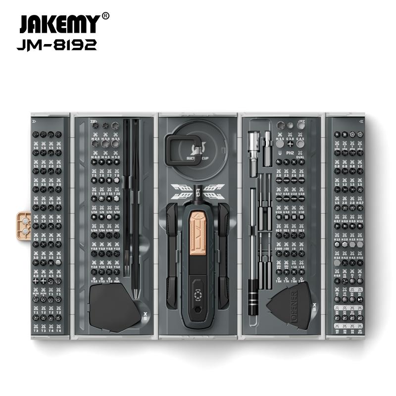 Jakemy JM-8192 180-в-1 набор прецизионных отверток с магнитными шлицевыми битами Torx для телефона, планшета, ПК, ремонт очков, ручные инструменты