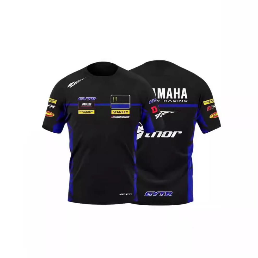 2024 New Motochross Race GYTR R1m Uniform Work Casual Men's Summer T-shirt, Designed Specifically for Yamaha Enthusiasts