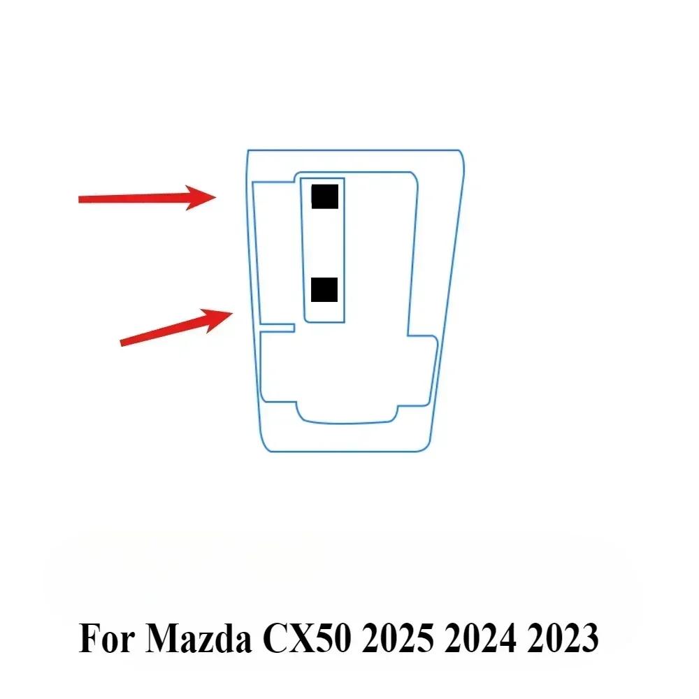For Mazda CX50 2025 2024 interior Accessories transparent TPU Gear Panel GPS Navigation Center Console