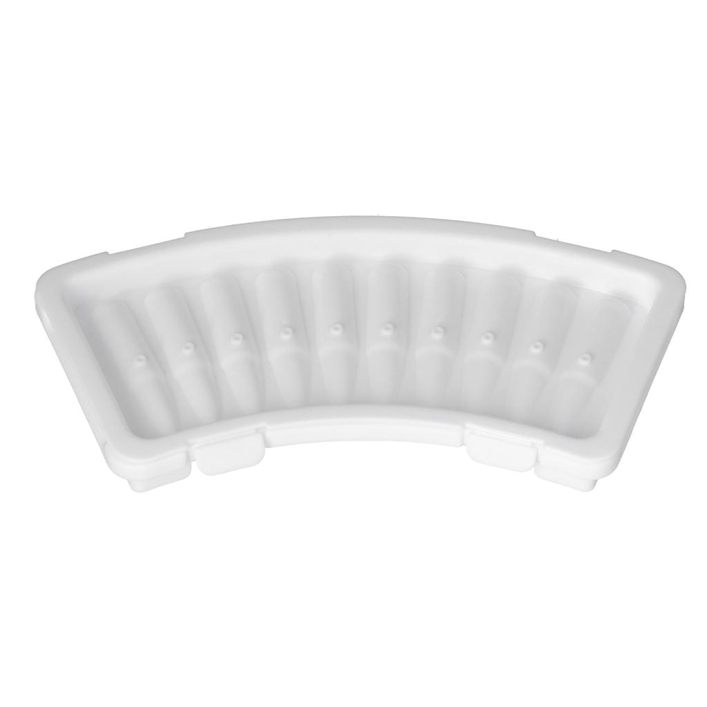 2Pcs Innovative Shaped Ice Tray with Lid White Multifunctional Ice Maker Mold for Home Summer