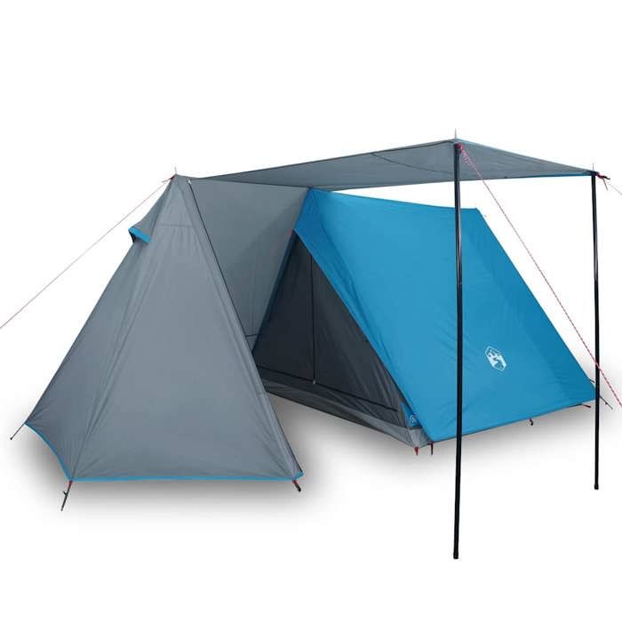 VidaXL Tente de Camping 3 Personnes, Tente d'Ombrage avec Sac de Transport, Auvent Portable avec Parois Latérales pour 94366