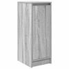 Armoire à chaussures - Sonoma gris - 1 porte - 4 étagères - Bois d'ingénierie 29,5x34x76 cm