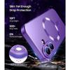 Coque de Protection - E.F.Connection - pour iPhone Air - TPU avec Anneau Magnétique Violet - 2 Vitres