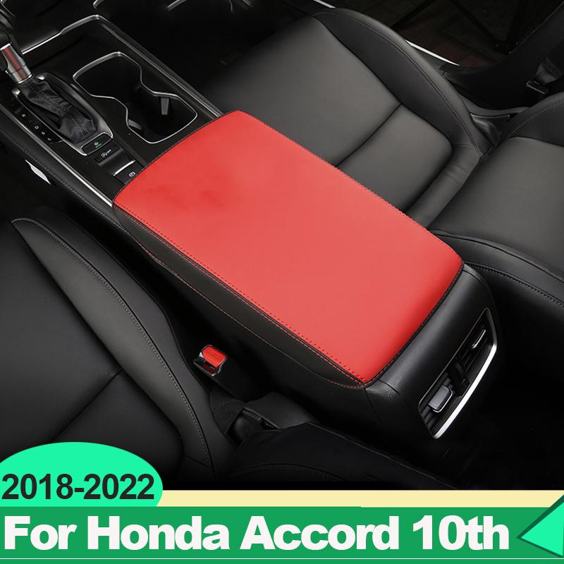 For Honda Accord X 10th 2018 Hybrid Car Armrests Storage Box Cover PU Leather Decoration Accessories