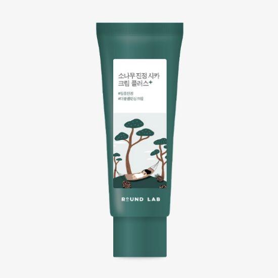 ROUND LAB Успокаивающий крем с центеллой и сосной Cica Cream Plus Увлажняющий и успокаивающий уход 60 мл