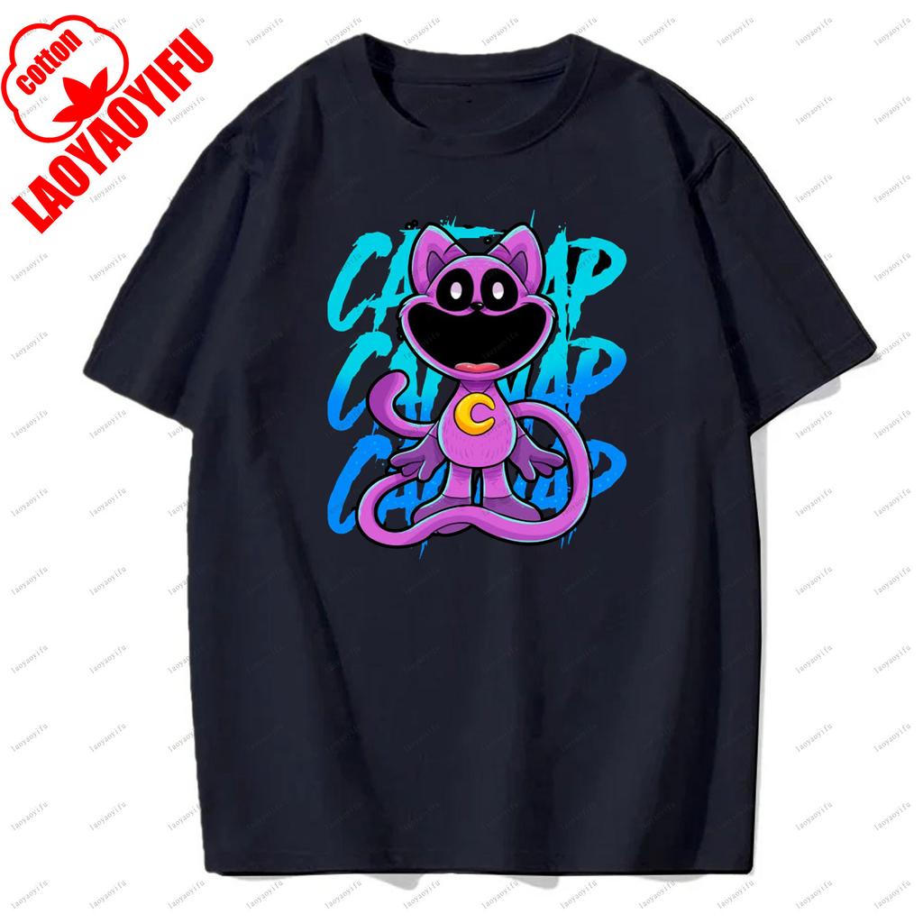 Smiling Critters T-shirts Breathable Camisetas Harajuku Tops Men T Shirt Casual for Daily Wear and Casual Outings