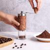 MOPCONY Hand Coffee Grinder with Stainless Steel Blades and Adjustable Scale, High Precision, Ultra-Fine Grinding, Uniform Powder, Perfect for