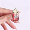 Xiaomi Pupcorn Puppy Popcorn Cartoon Enamel Pin Cute Dog Movie Snack Food Pun Brooch Backpack Lapel Badge Fun Jewelry Gift for Friends