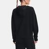 Under Armour Project Solid Color Thickened Fleece Lined Sports Pullover Hooded Sweatshirt Women's Black (Unisex) Sweatshirts 1365982 001