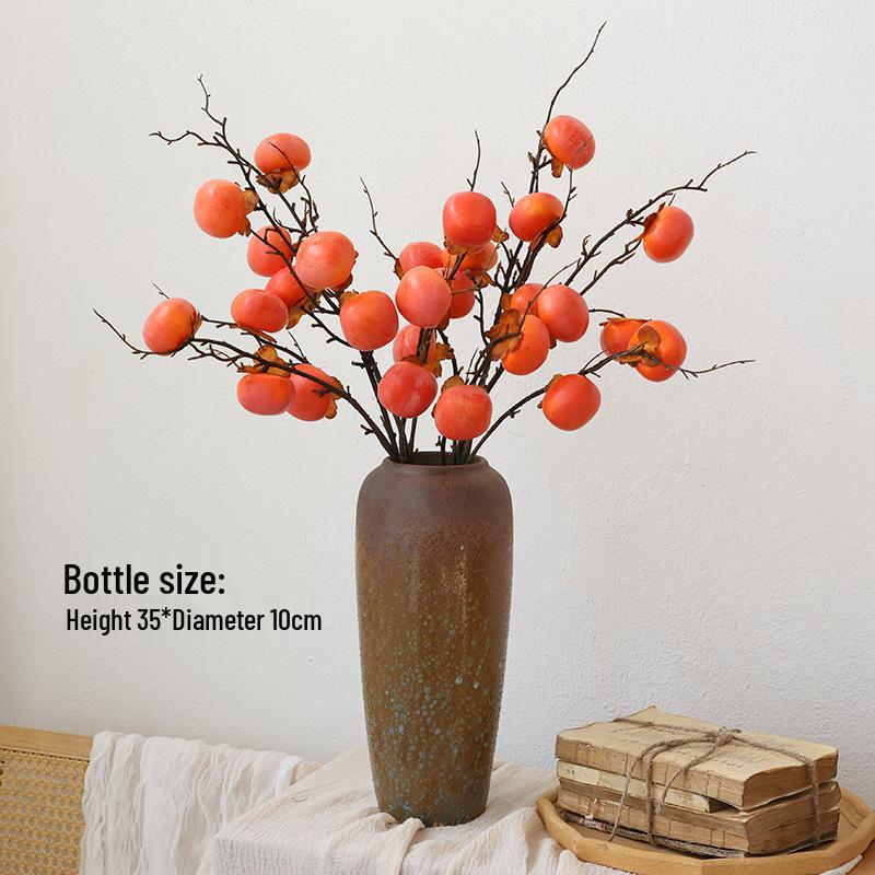 Bionic Dried Flowers: New Year Artificial Persimmon Bouquet, Living Room Decoration & Ornaments