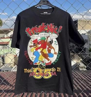 РАСПРОДАЖА Freaknik Винтаж 1995 АТЛАНТА Рэп 90-е Хип-Хоп OG Freaknik Черная Рубашка Унисекс Футболка