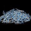 500/1000PCS Waterproof Solder Seal Sleeve Splice Terminal Tinned Copper Heat Shrink Electrical Wire Butt Connector AWG16-14 Blue