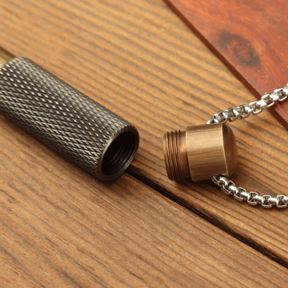 Vintage Fountain Pen 0.5mm Necklaces Fountain Pen Personality Mini Pocket Pen  Birthday Gifts