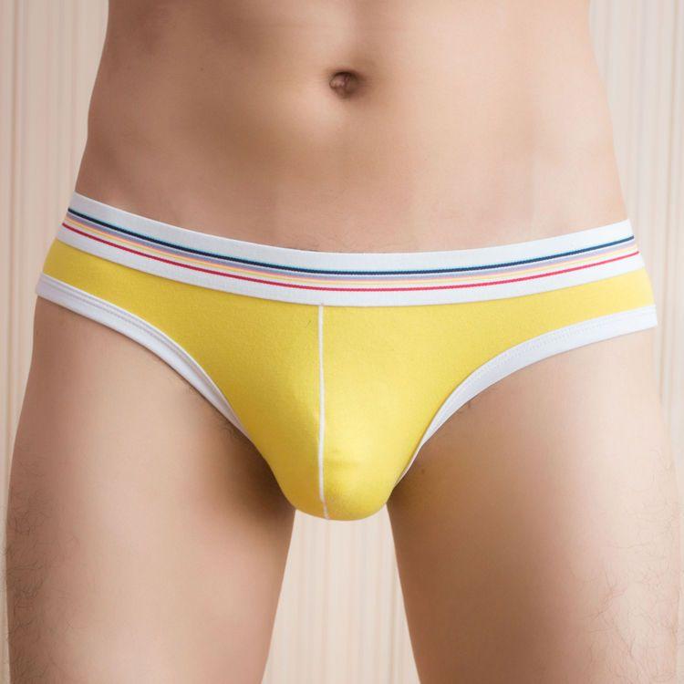 WTEMPO Мужские трусы, хлопковые мужские трусы, мужское нижнее белье, дышащие трусы для пениса, U-образное выпуклое бикини