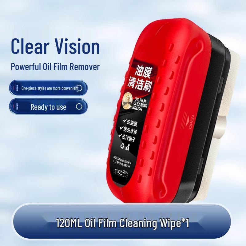 Скруббер масляной пленки: Мощная щетка для очистки лобового стекла и стекол