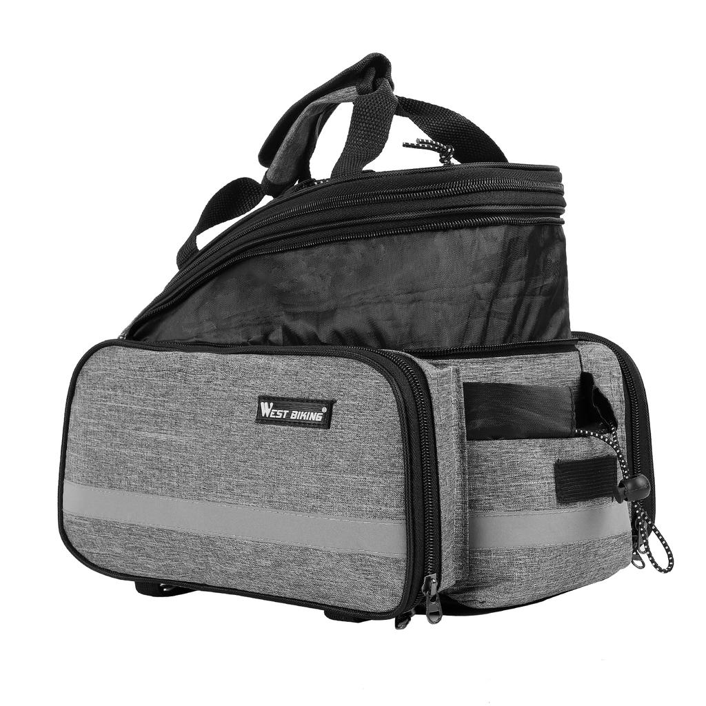 WEST BIKING Large Capacity Cycling Bag Waterproof Mountain Bike Saddle Rack Trunk Bags Luggage