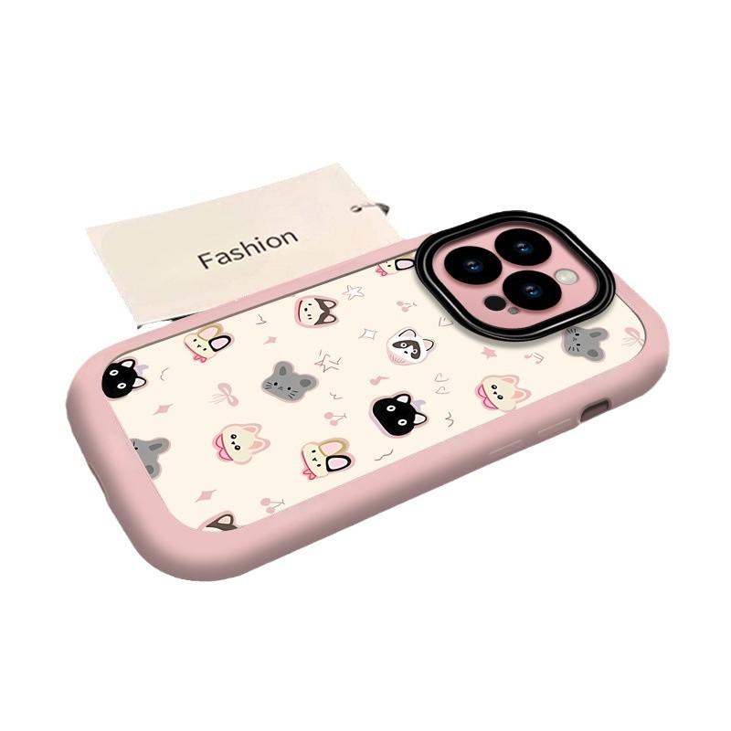 Cute Full Screen Animal Heads for IPhone17promax New Model 15 for Apple 14plus Mobile Phone Case 13 Advanced