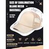 10 Pcs Sublimation Blank Trucker Hats Bulk Mesh Baseball Cap Polyester Mesh Trucker Hat for Men and Women