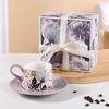Light Luxury High-End Coffee Cup And Saucer Set, Gesang Flower Ceramic Cup, Niche Girls Gift, Afternoon Tea Flower Teacup