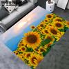 Подсолнух Цветок Кристалл Бархат 3D Печатный Гостиный Ковер Домашний Дверной Коврик