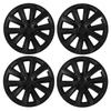 4 шт. Колпак ступицы колеса Матовый черный стиль лезвия Крышка обода Колпаки Полностью обернутый протектор Замена для Tesla Model 3 18