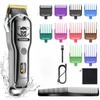 Hatteker Hair Clipper Mens Beard Trimmer Professional Cordless Rechargeable Hair Cutter Kit Barber Shop Strong Power KTY