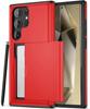 Тонкий прочный защитный чехол с двойным слоем для Samsung Galaxy S26 S25 S24 S23 S22 S21 Ultra Plus FE A55 Скрытый слот для карт Чехол-кошелек