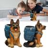 With Backpack Dog Pen Holder Hand-painted Desktop Storage Container Resin Dog Statue  Bedroom