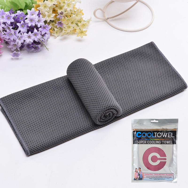 Customizable Ice Silk Summer Sports Towel - Absorbent and Cooling for Fitness