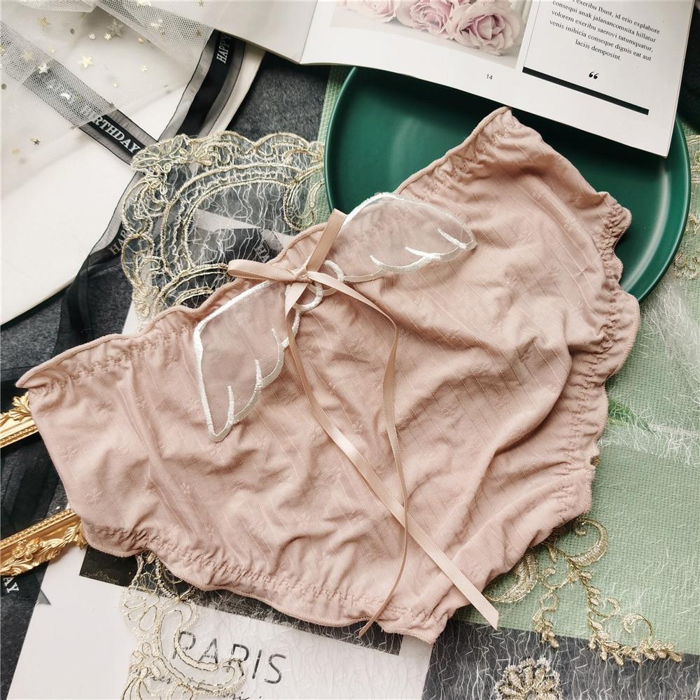 Трусы, милые эластичные большие жаккардовые трусы из темного ледяного шелка, сексуальные женские трусики с низкой посадкой