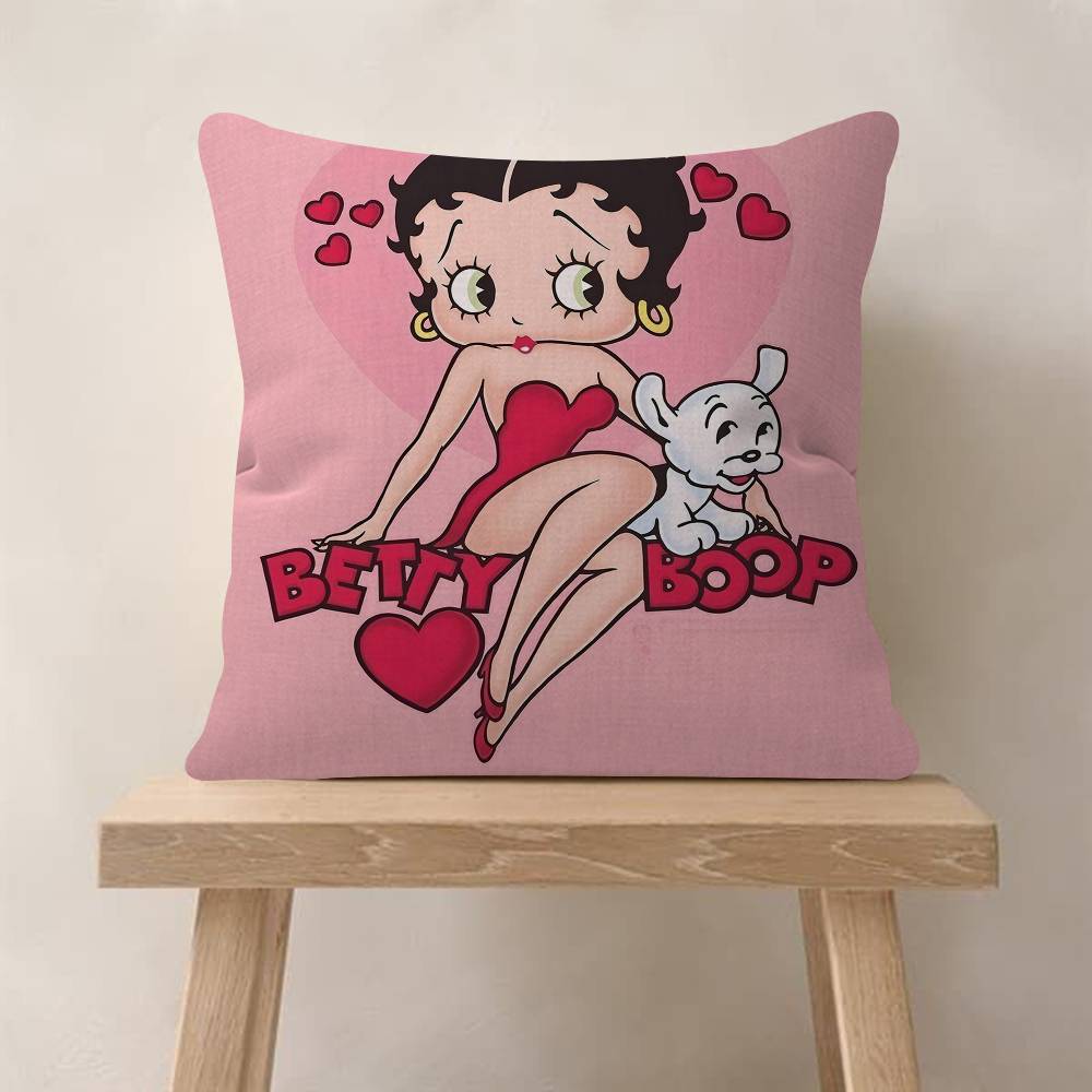 Pretty Cartoon BBetty Bboop Pillow Gift Home Office Decoration Bedroom Sofa Car Cushion Cover Case 45x45