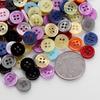 Round 2 Hole Resin Button Sewing Fit Scrapbooking Apparel Crafts Diy Decoration 24PCS