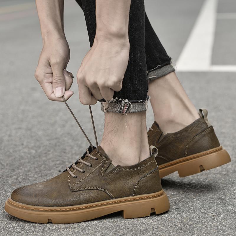 Модные новые элегантные свадебные туфли, дышащие мужские кроссовки из натуральной кожи, повседневная мужская обувь, деловые мужские туфли на шнуровке