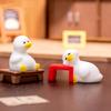 7PCS Miniature Duck Ornaments Lovely Tiny Duck Figurine Toys Lightweight Small Decor for Dollhouse Kids Birthday Party Gifts