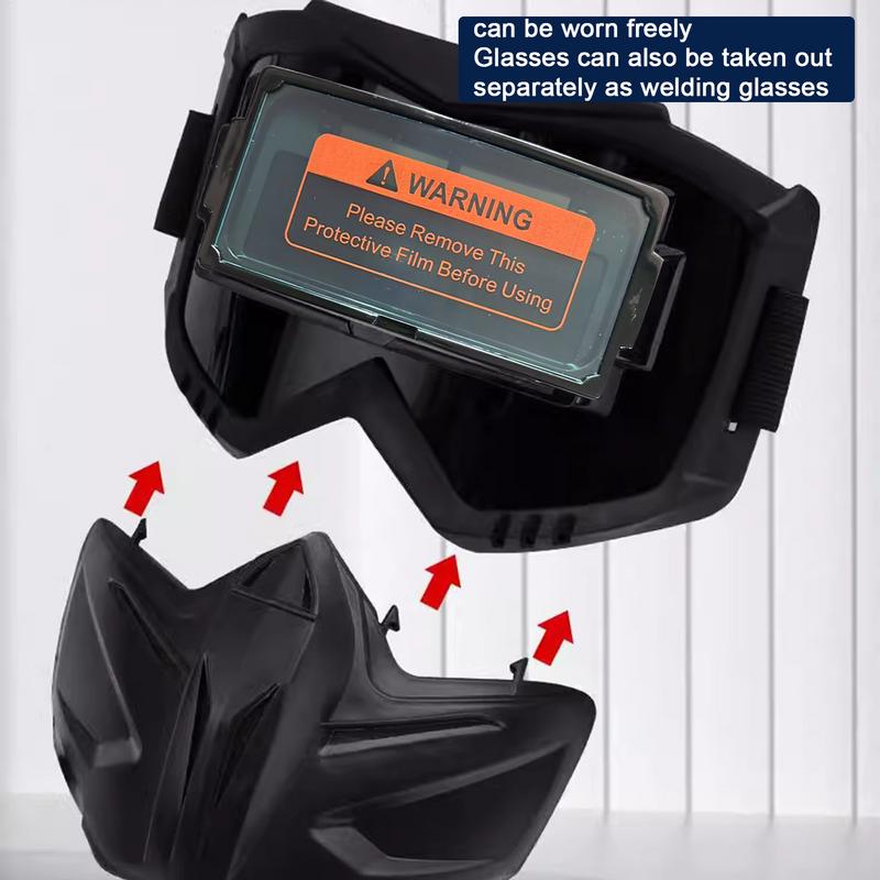 Сварочная маска Съемный сварочный капюшон Регулируемая маска сварщика Защитный щиток для лица Сварочные работы Защита лица Головной убор Защитный щиток для лица